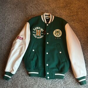 H&M Stranger Things Hawkins Varsity Jacket